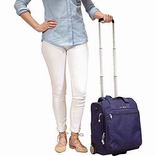 eBags Kalya Underseat Carry-on 2.0 with USB Port (Brushed Indigo)