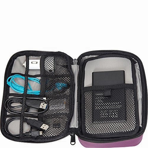 eBags Medium Cord Packing Cube - Cable Organizer Bag - (Eggplant)