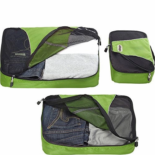 eBags Packing Cubes for Travel - 6pc Value Set - (Grasshopper)