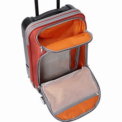 eBags TLS Hybrid (Hardside/Softside) Spinner Expandable Luggage - 22-inch - Carry-On - (Eggplant)