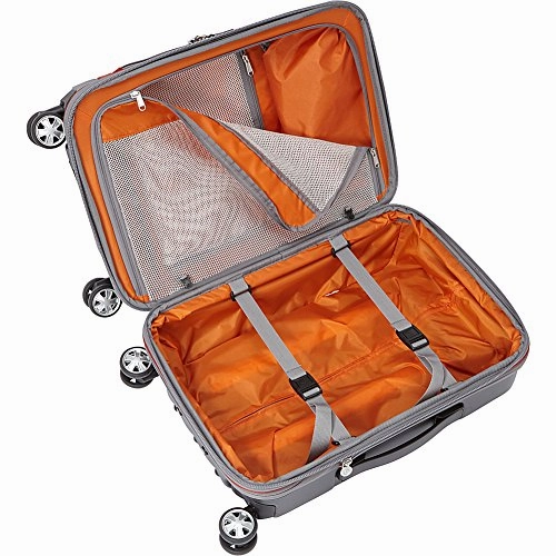 eBags TLS Hybrid (Hardside/Softside) Spinner Expandable Luggage - 22-inch - Carry-On - (Eggplant)