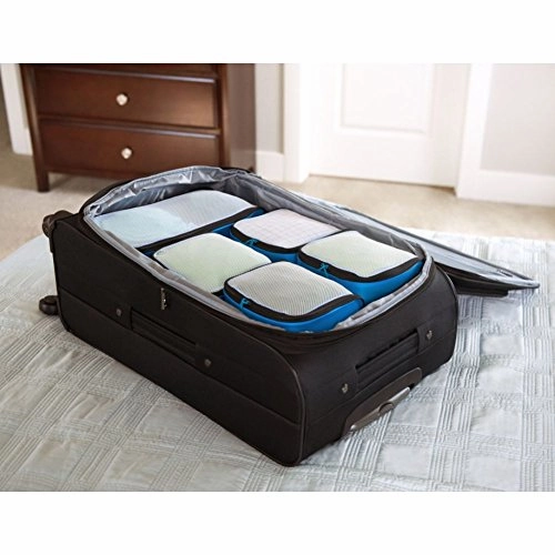 eBags Ultralight Travel Packing Cubes - Lightweight - Ultimate Packer Organizers - 7pc Set - (OrangeYellow)