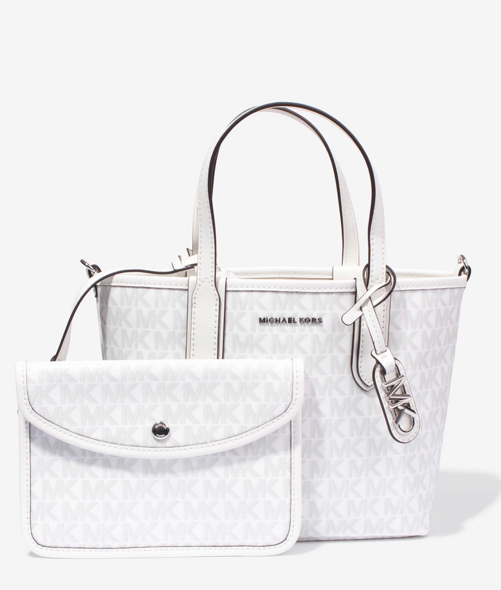 Eliza mini tote in optic white