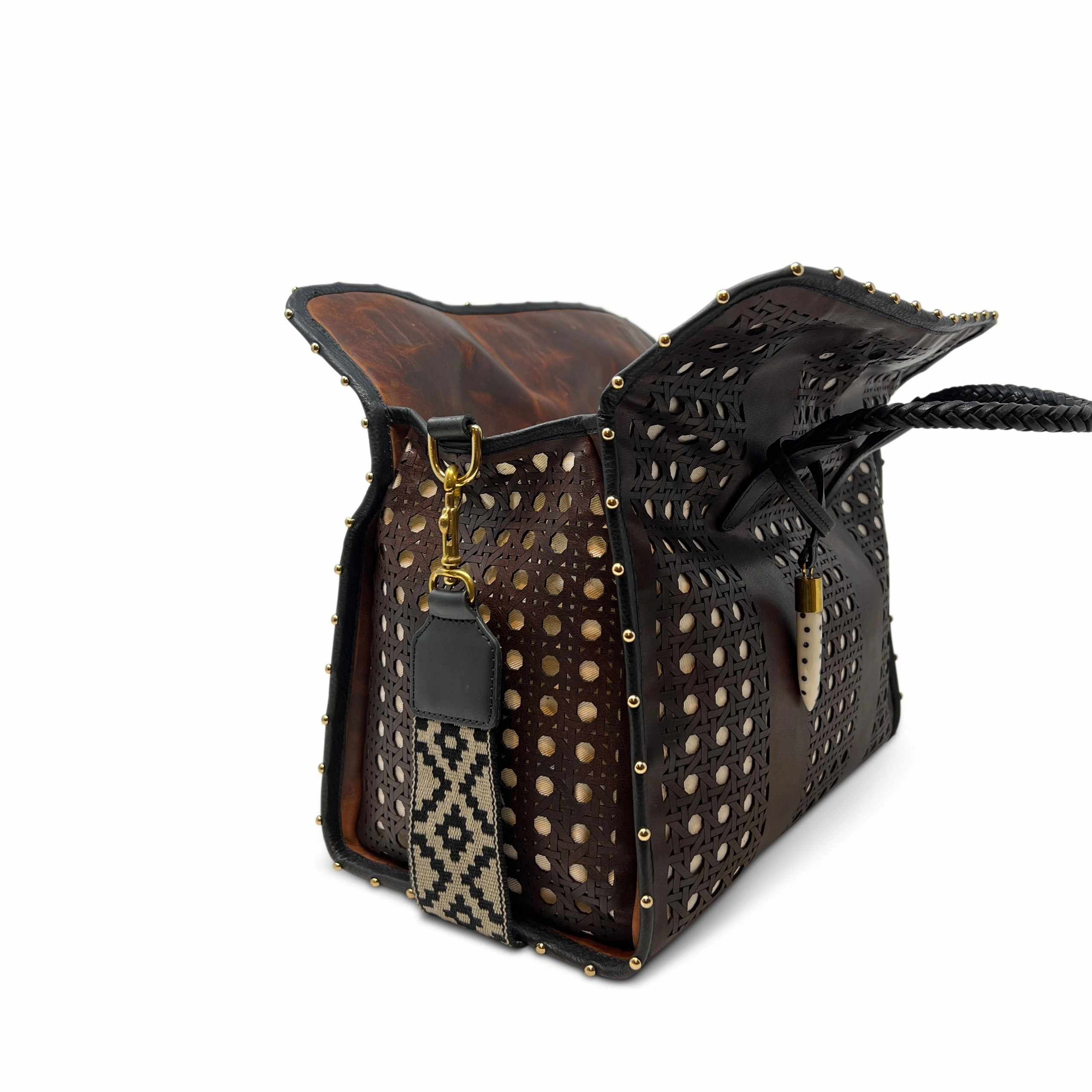 Ella Bag - Leather Rattan