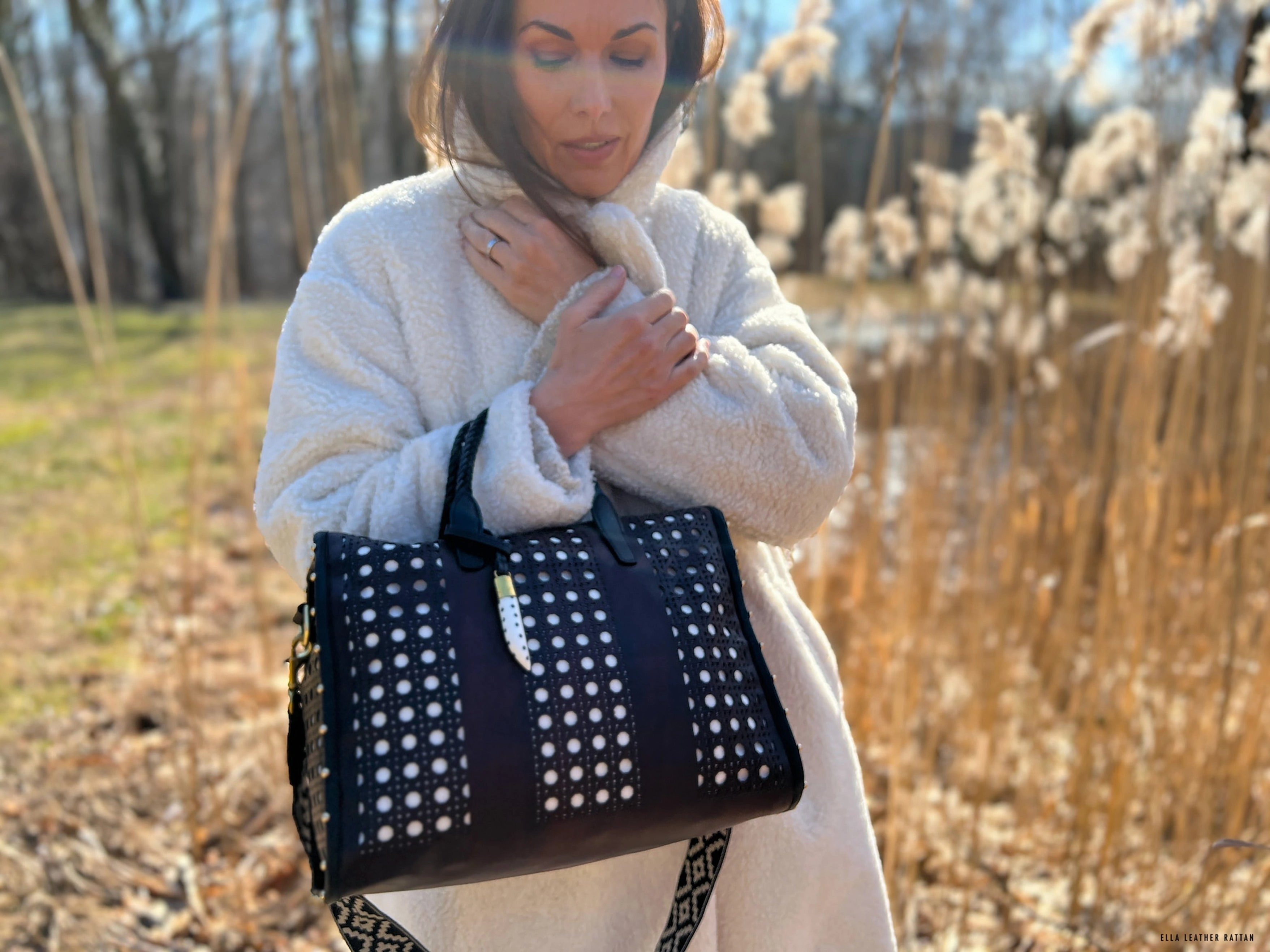 Ella Bag - Leather Rattan