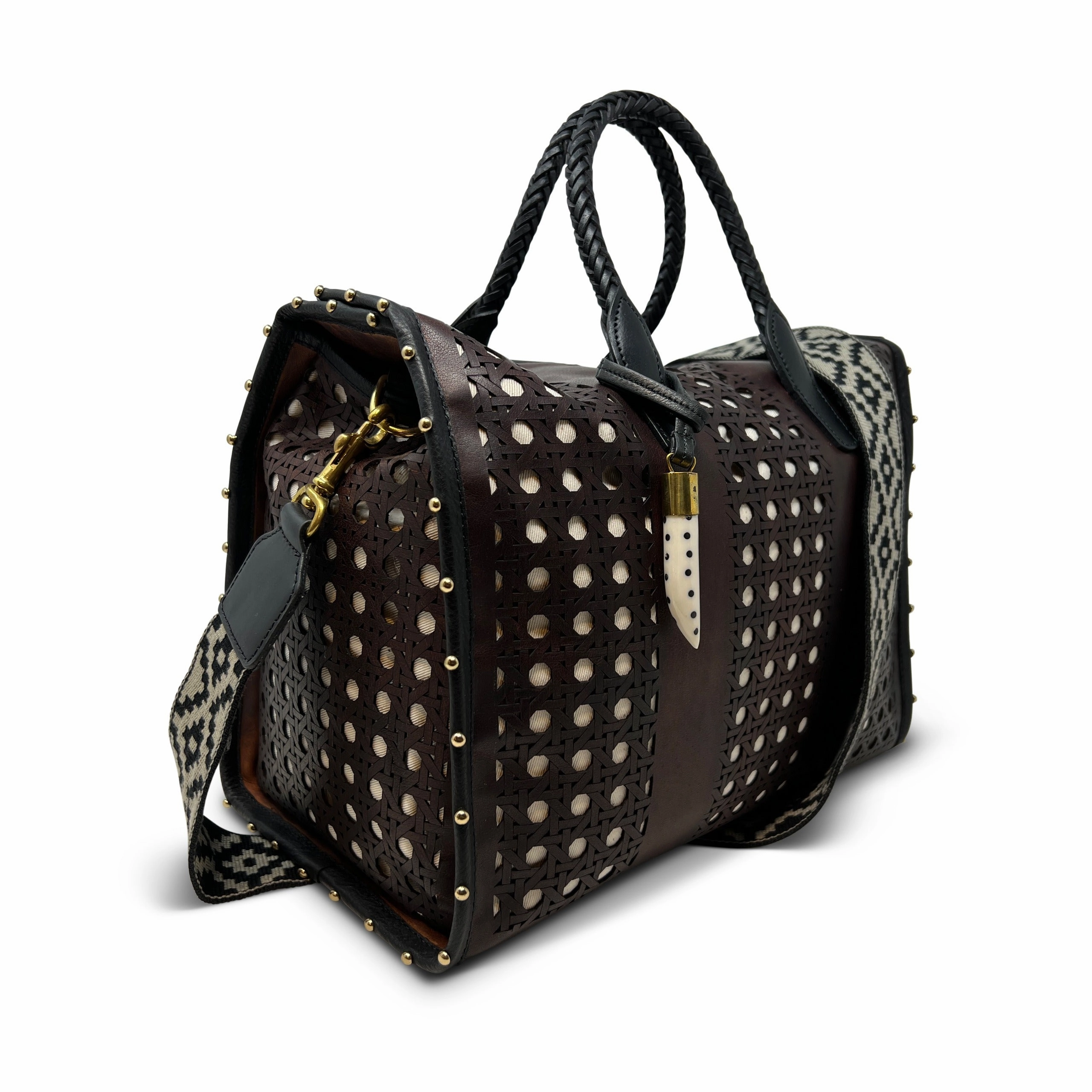Ella Bag - Leather Rattan