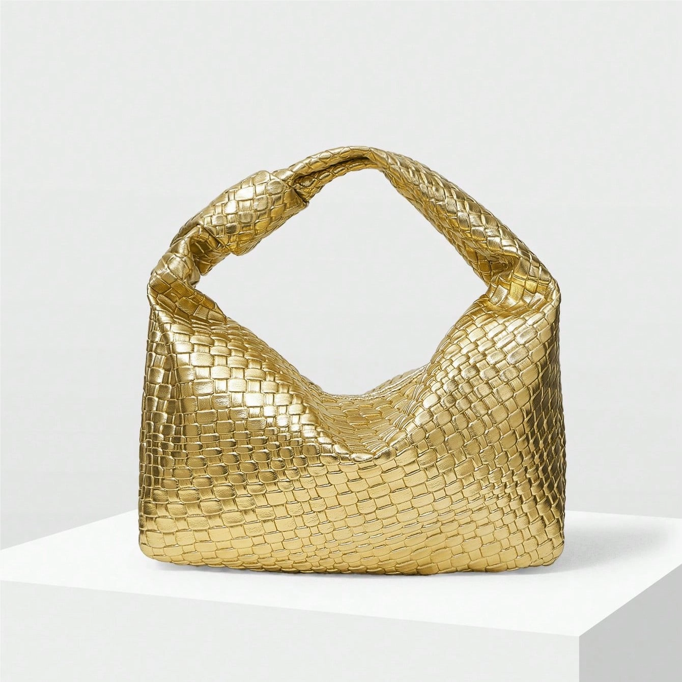 Elysian Elegance Retro Crescent Handbag