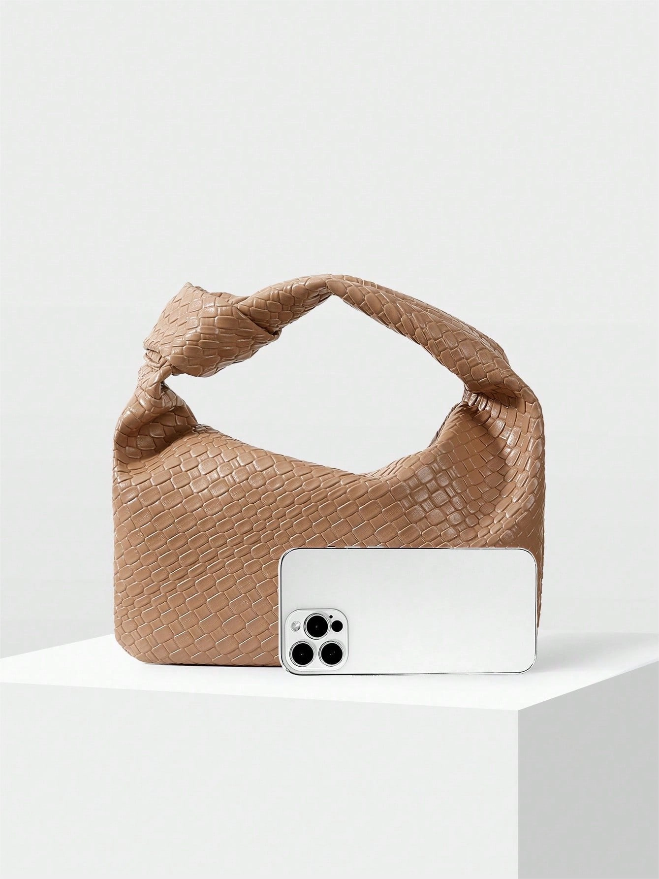 Elysian Elegance Retro Crescent Handbag