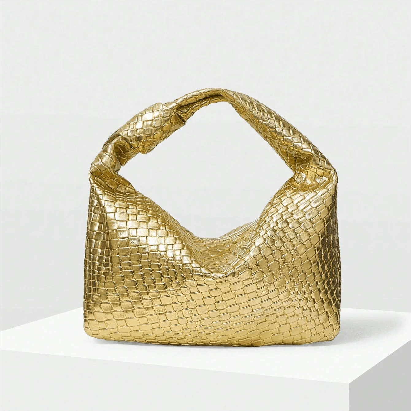 Elysian Elegance Retro Crescent Handbag