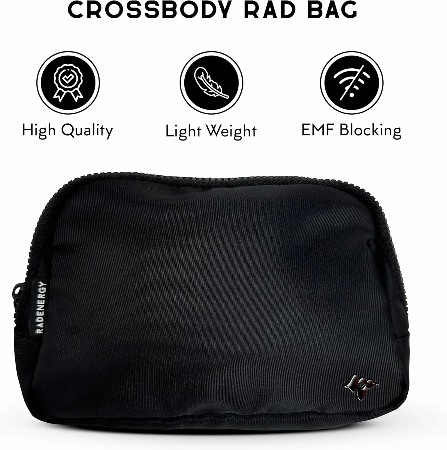 EMF Blocking Bag for Cell Phones, RFID Passport Holder | EMP Proof Bag | Faraday Crossbody Bag for Men and Women