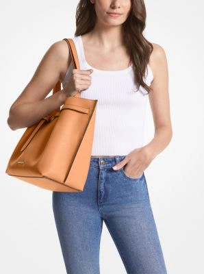 Emilia Large Pebbled Leather Tote Bag