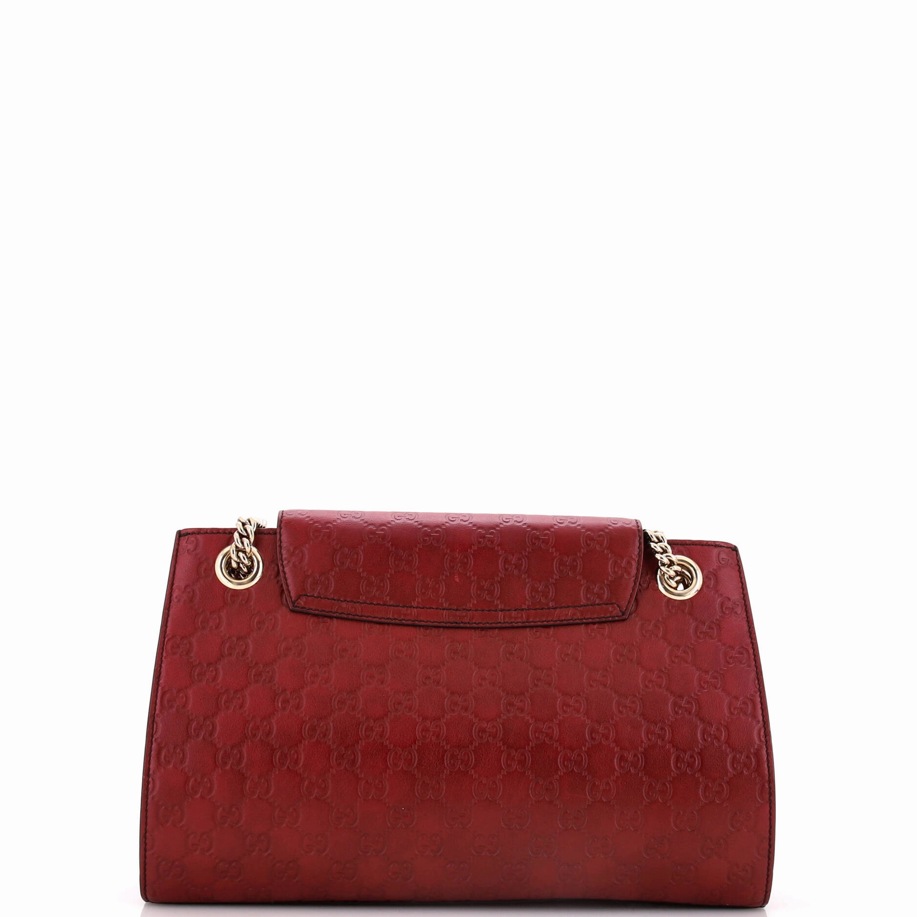 Emily Chain Flap Shoulder Bag Guccissima Leather Large