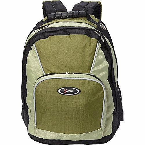 Everest Xtreme Multi-Compartment Backpack, Desert Green/Dark Greaan/Black, One Size