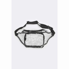 FASHNZFAB Cleared Pvc Fanny Pack Set