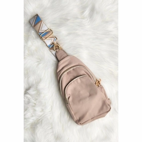 FASHNZFAB Crisala Sling Nylon Crossbody Bag With Strap