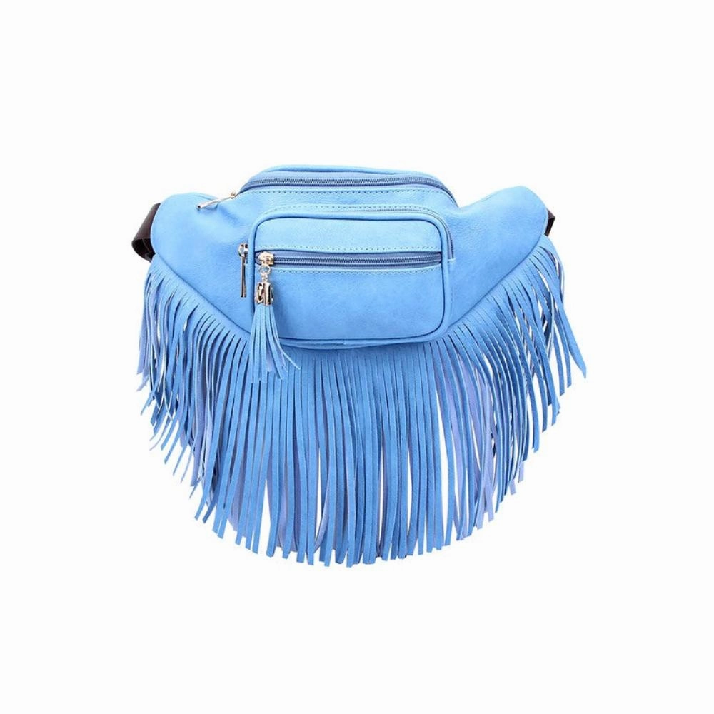 FASHNZFAB Fashion Fringe Tassel Fanny Pack Waist Bag