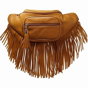FASHNZFAB Fashion Fringe Tassel Fanny Pack Waist Bag