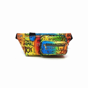 FASHNZFAB Multi Graffiti Fanny Bag Waist Bag