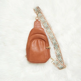 FASHNZFAB Mylah Crossbody Sling Vegan Leather Handbag