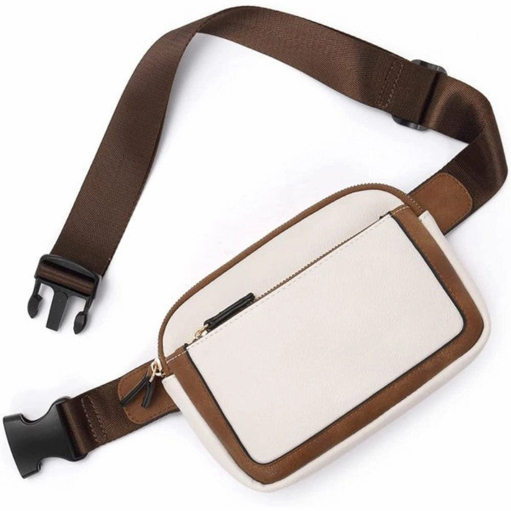 FASHNZFAB Presly Vegan Leather Everywhere Sling Belt Bag