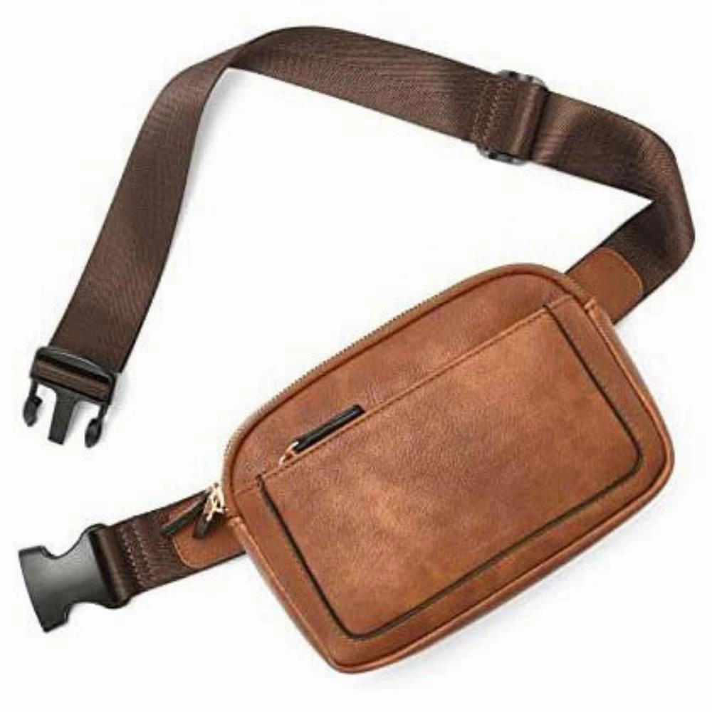 FASHNZFAB Presly Vegan Leather Everywhere Sling Belt Bag