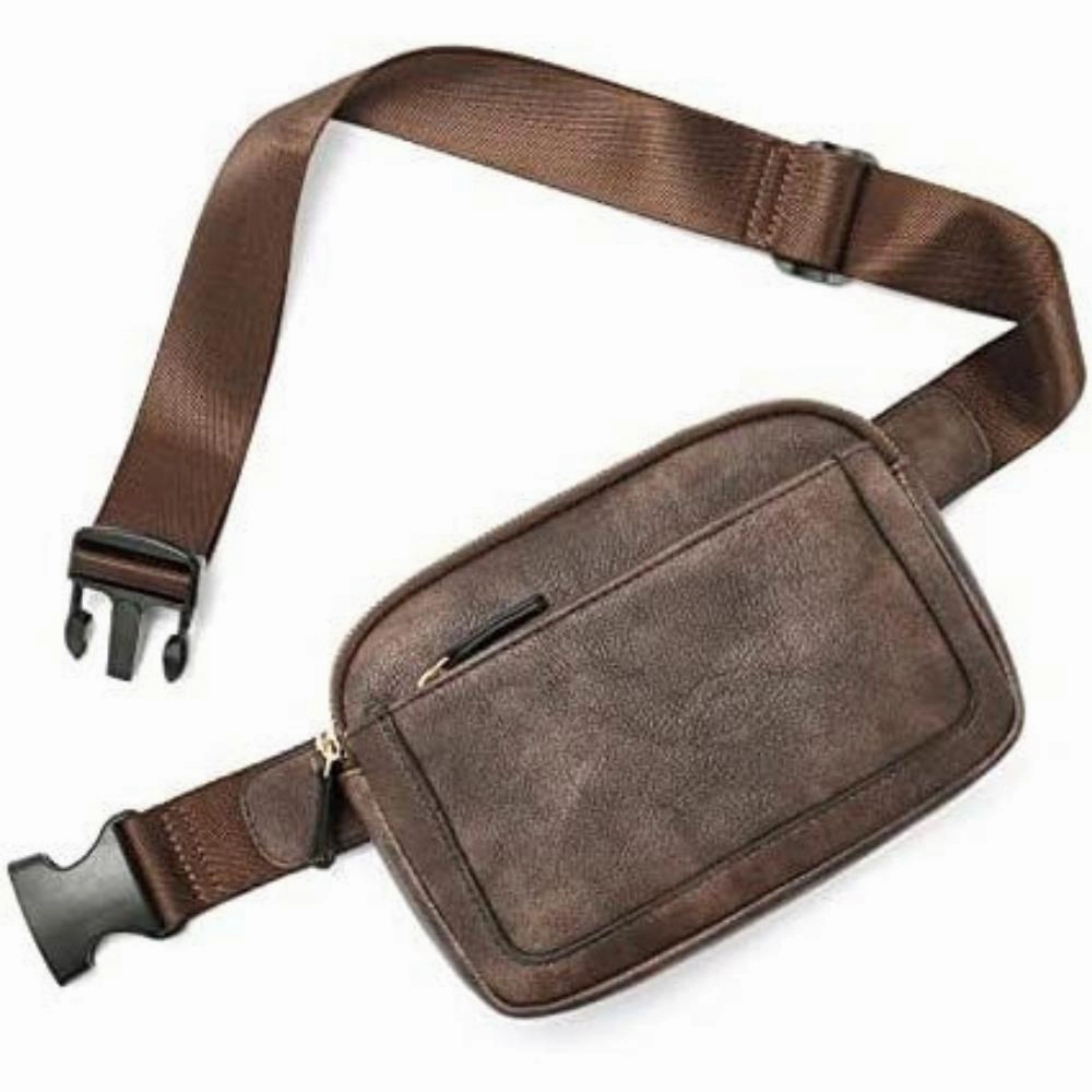 FASHNZFAB Presly Vegan Leather Everywhere Sling Belt Bag