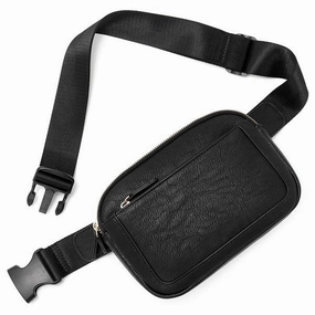FASHNZFAB Presly Vegan Leather Everywhere Sling Belt Bag