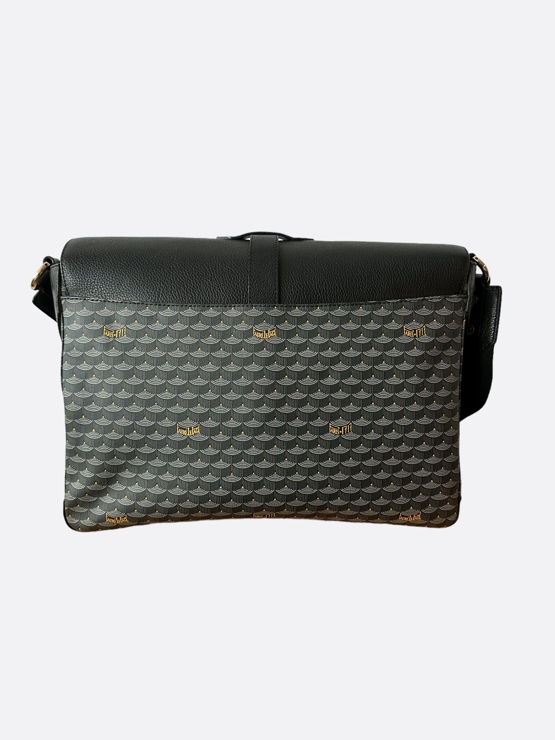 Faure Le Page Blue Monogram Messenger Bag