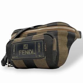 Fendi  Canvas Nylon Fanny Pack Sling Bag (Pre-Owned)