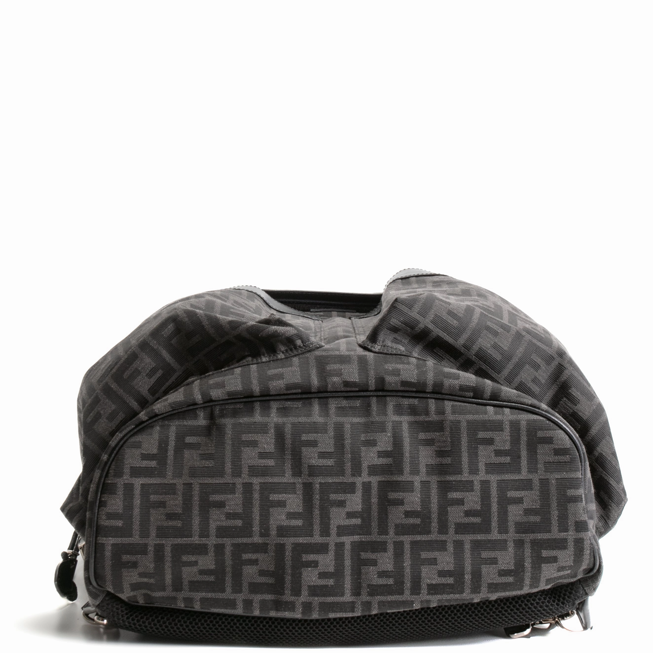 FENDI Medium FF Jacquard Fendi Strike Backpack - Black