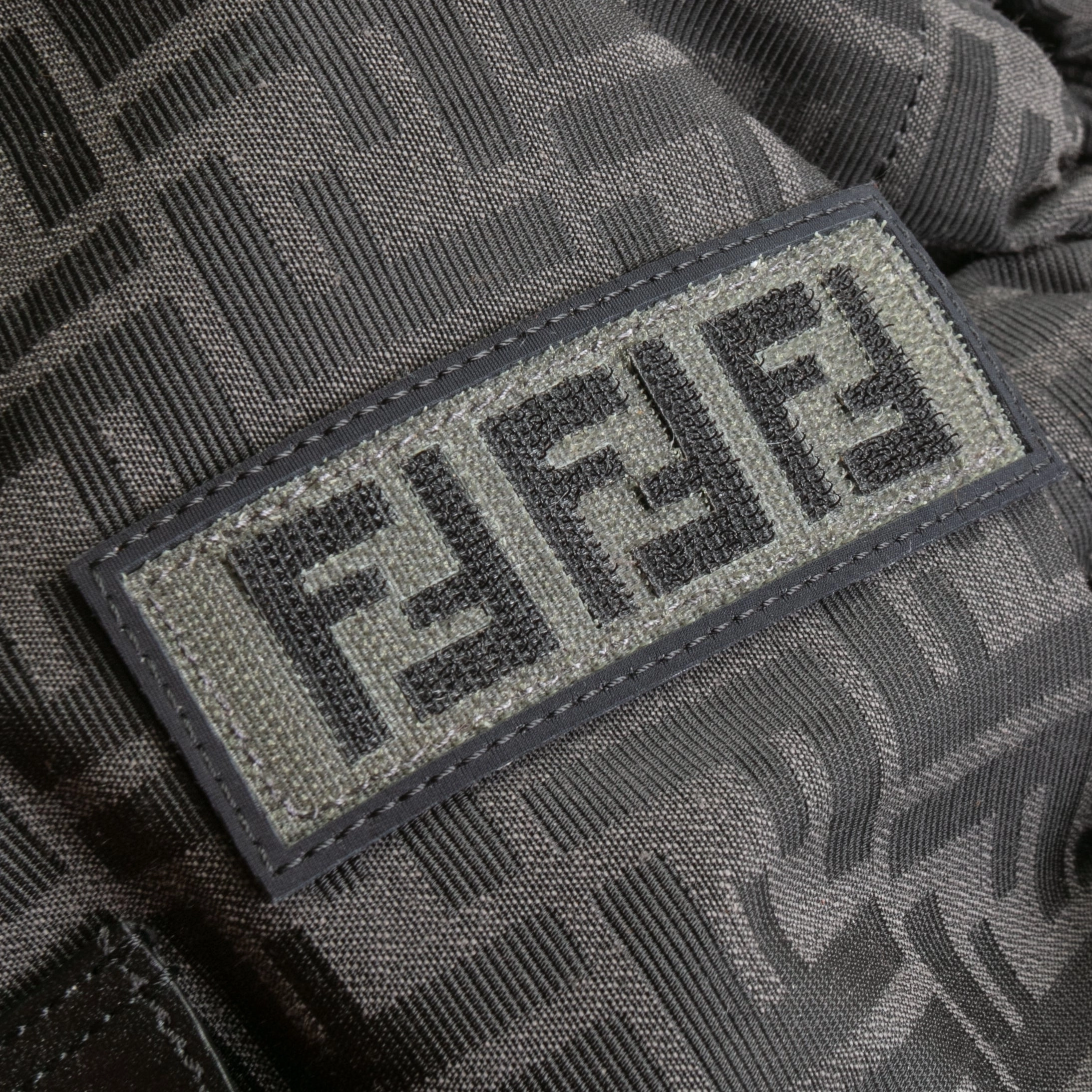 FENDI Medium FF Jacquard Fendi Strike Backpack - Black