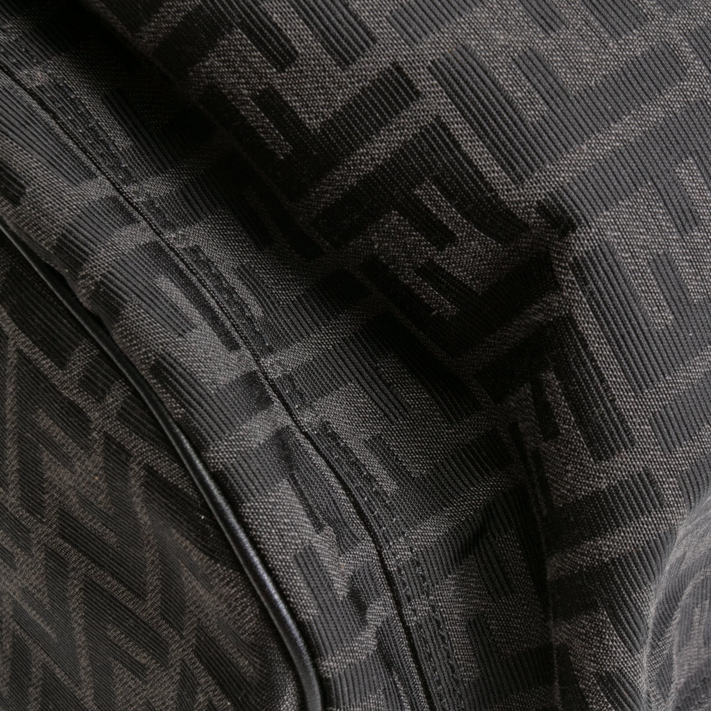 FENDI Medium FF Jacquard Fendi Strike Backpack - Black