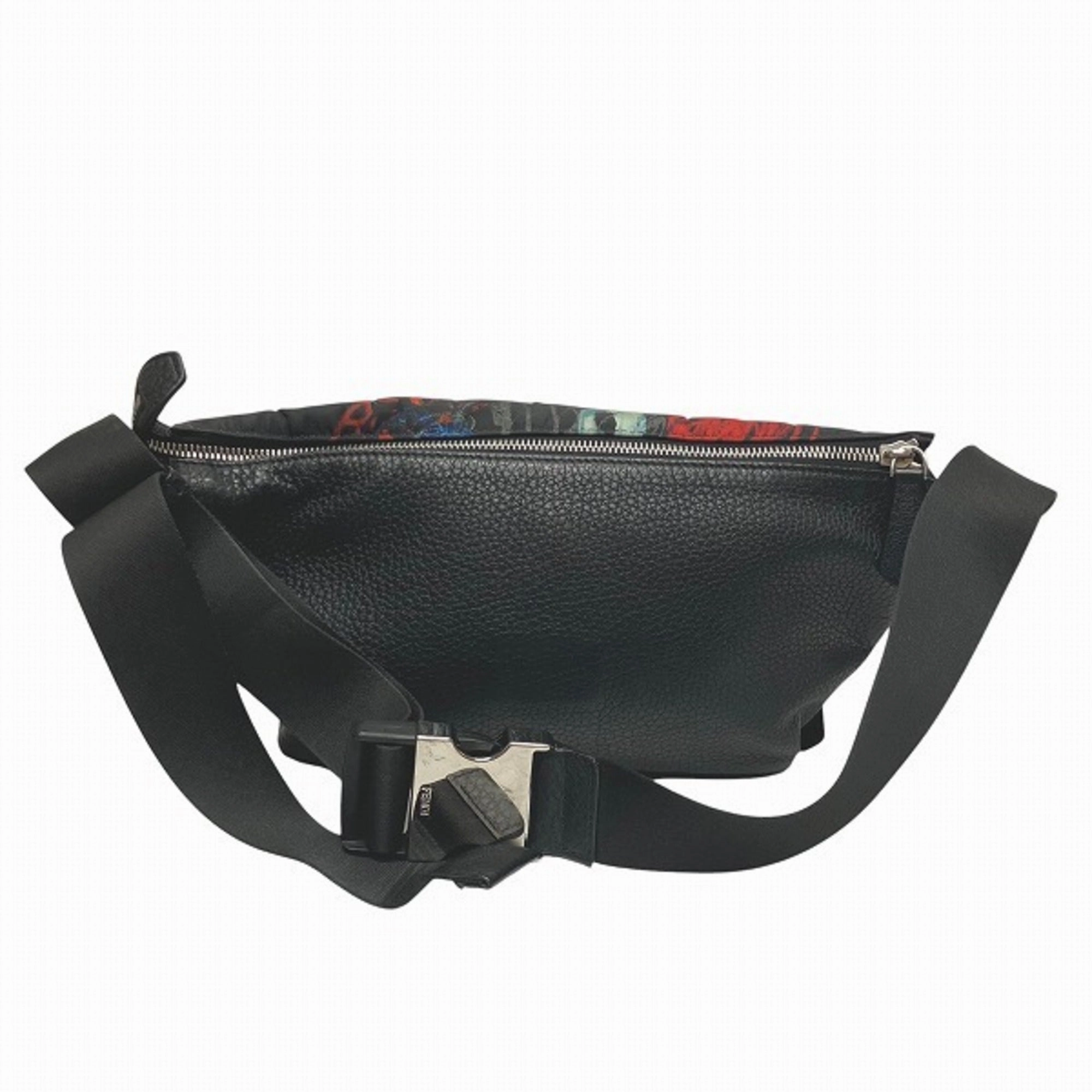 Fendi  Nylon Leather Pouch (Pre-Owned)