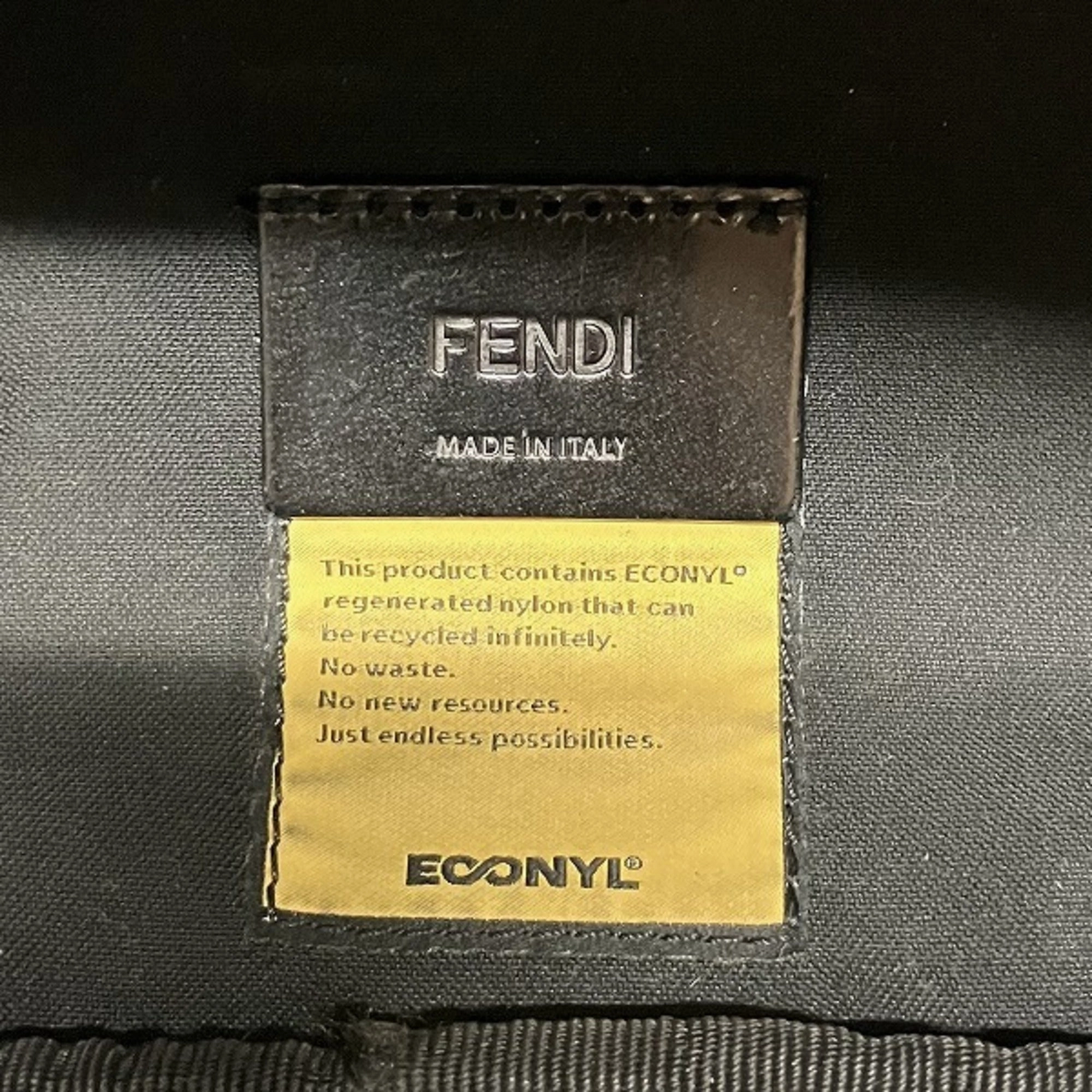 Fendi  Nylon Leather Pouch (Pre-Owned)