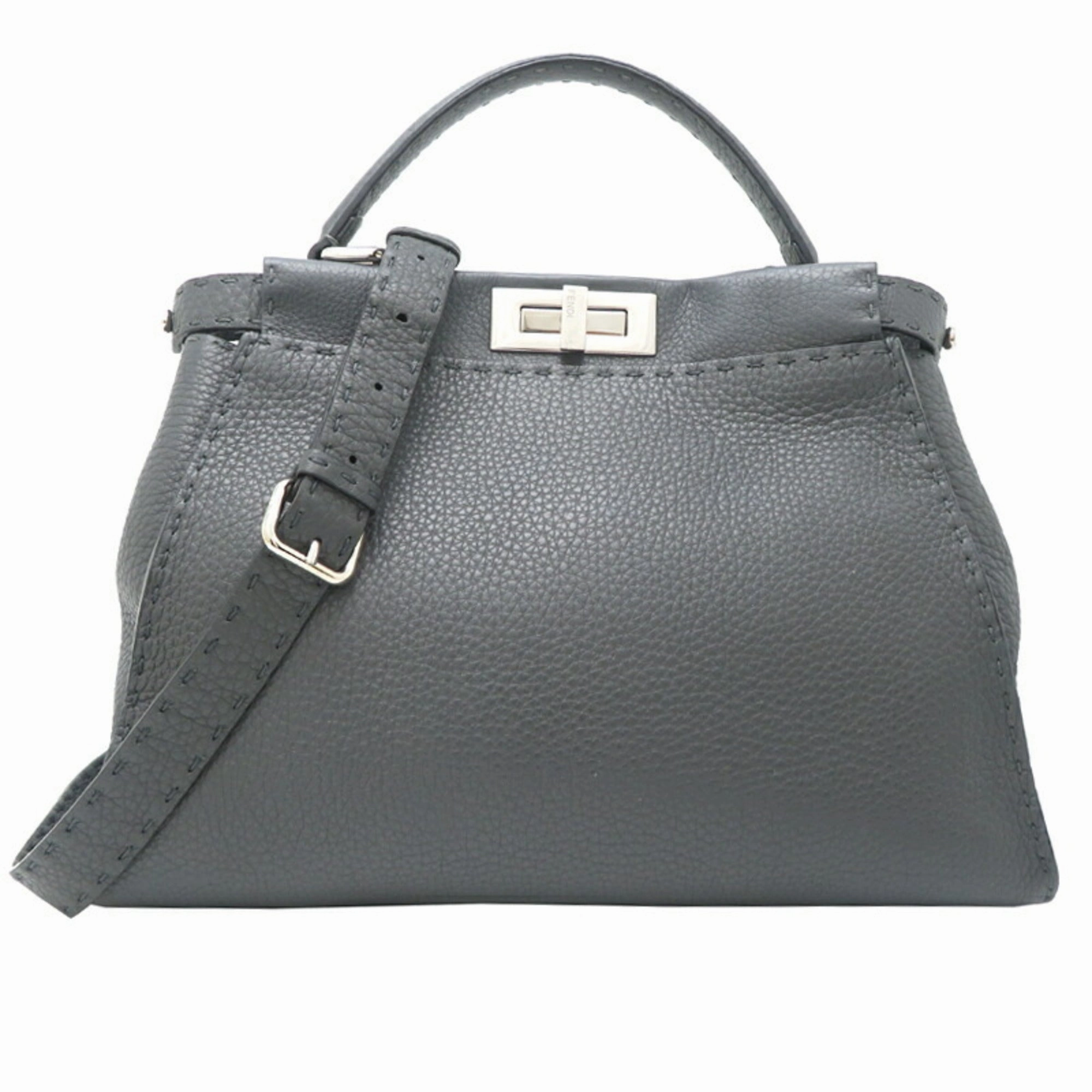 Fendi Peekaboo Leather Handbag (Pre-Owned)