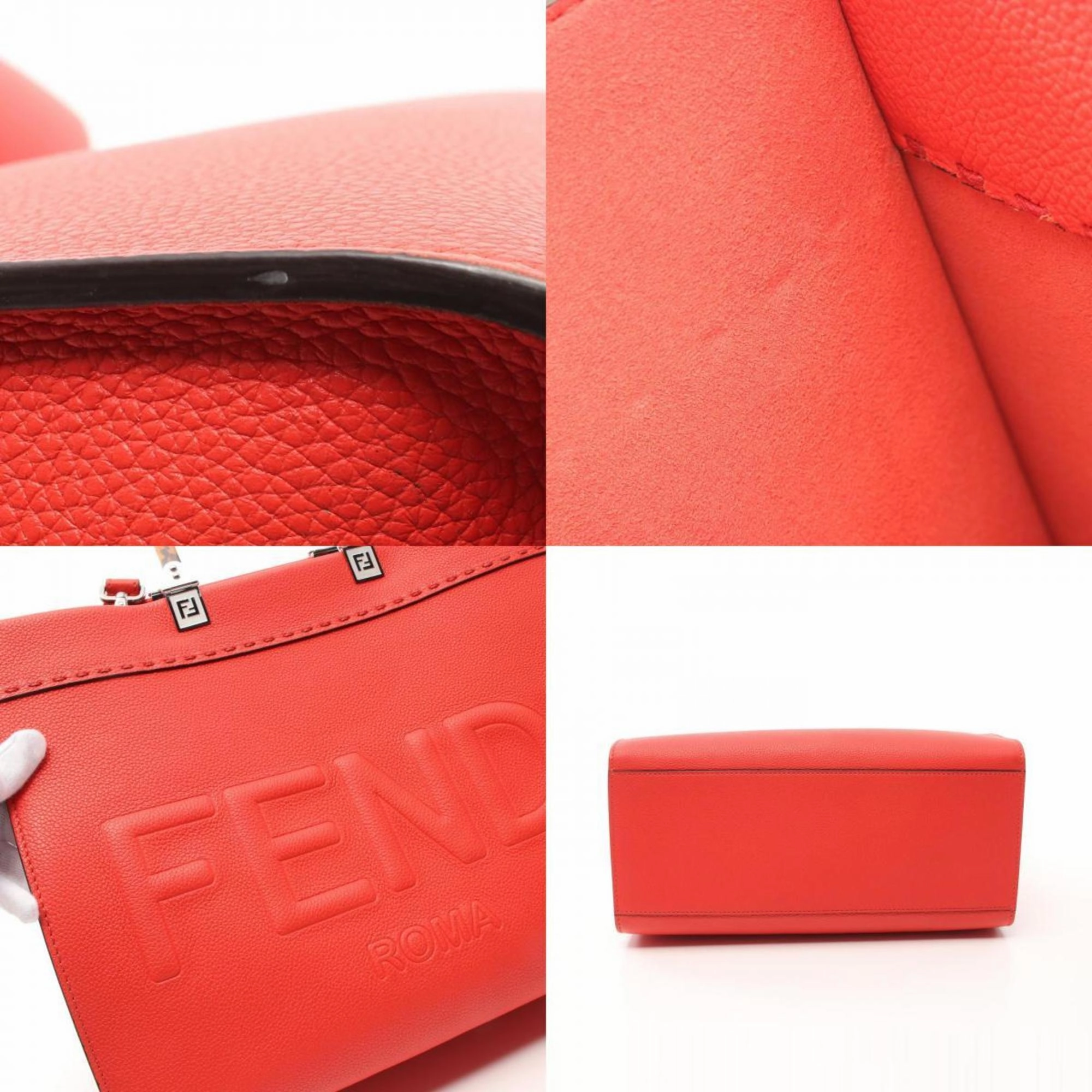 Fendi Sunshine Leather Tote Bag (Pre-Owned)