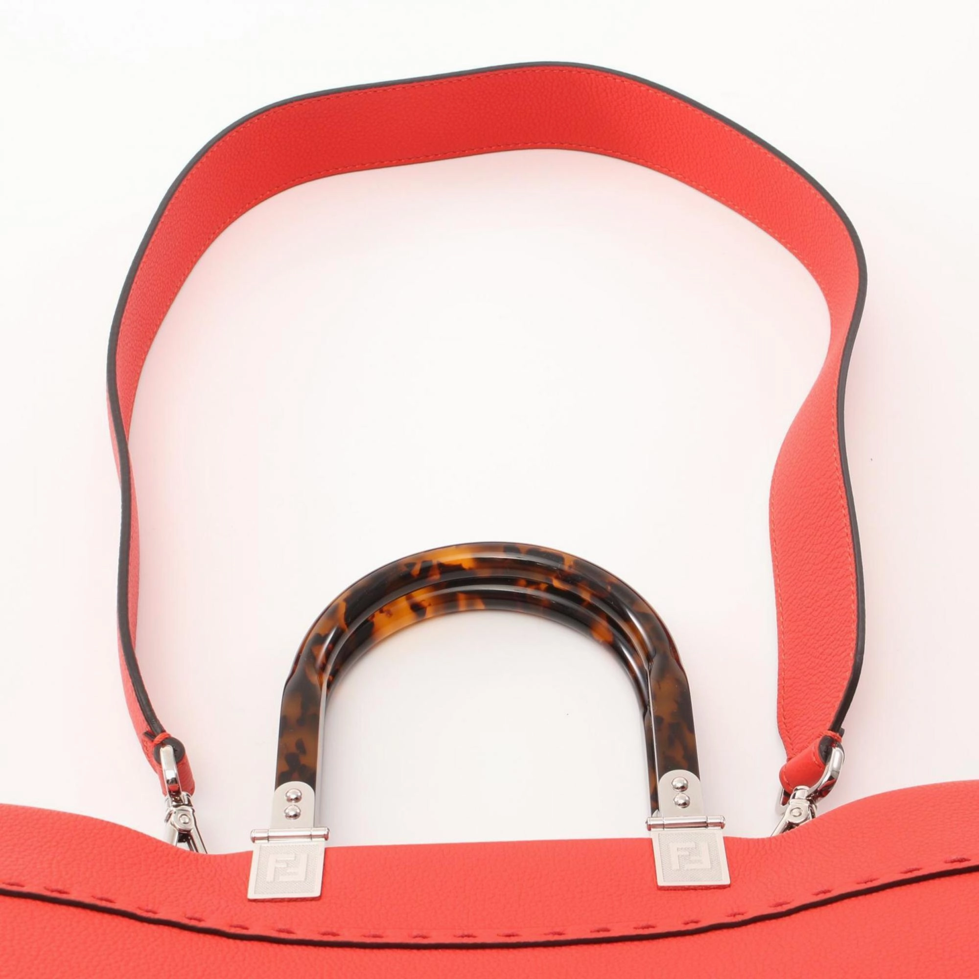 Fendi Sunshine Leather Tote Bag (Pre-Owned)