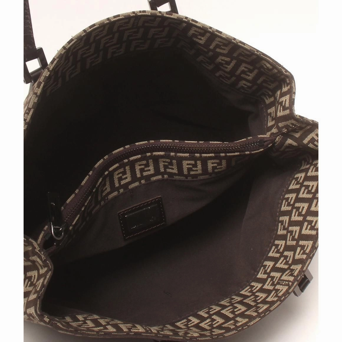 Fendi Zucchino FF Shoulder Bag - Brown Shoulder Bags, Handbags ITT9H5D3UYSO