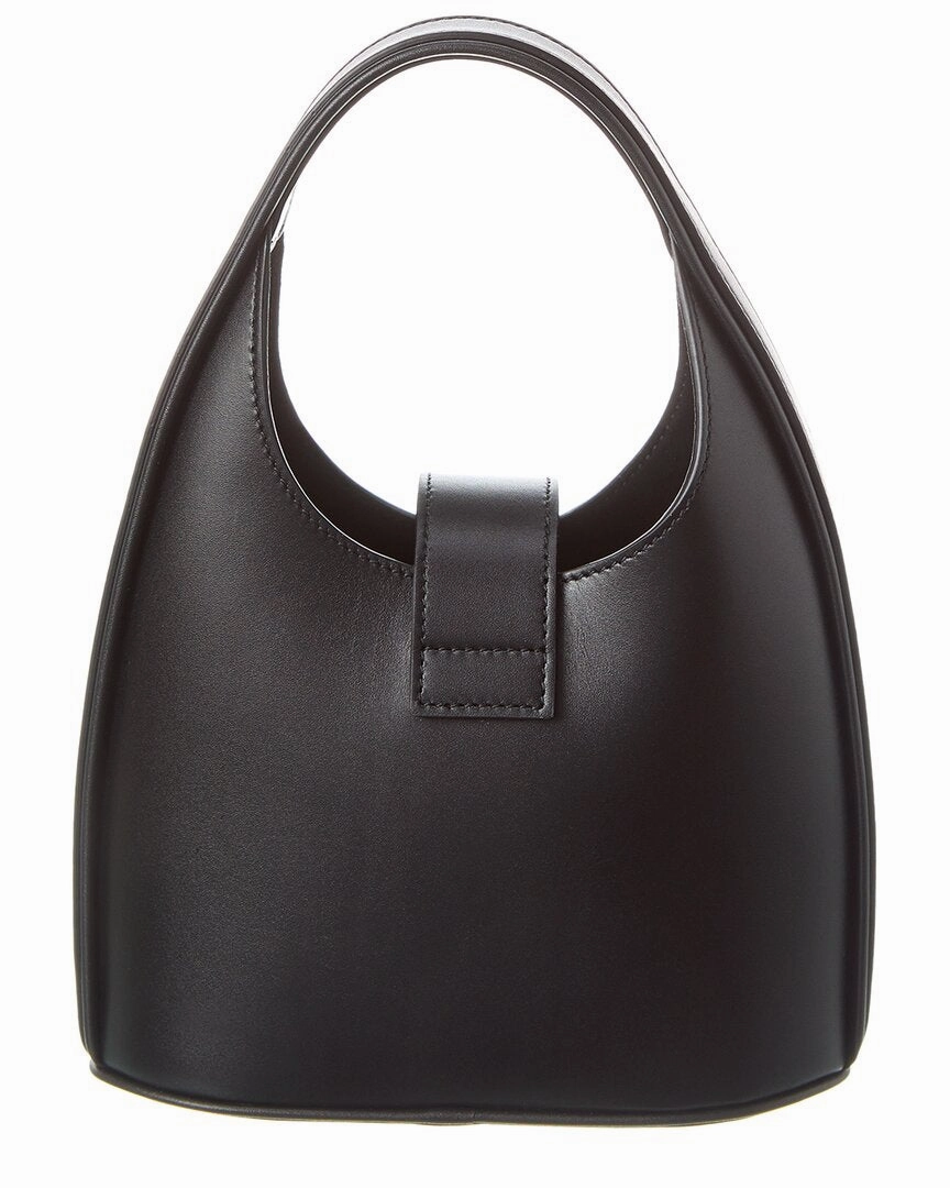 Ferragamo Gancini Buckle Leather Hobo Bag