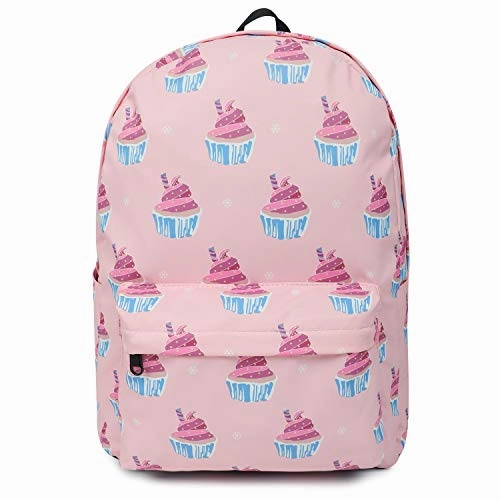 FITMYFAVO 15" Cupcakes Ultralight Backpack | Bookbag | Daypack with YKK zippers for Teens & Adults