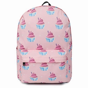FITMYFAVO 15" Cupcakes Ultralight Backpack | Bookbag | Daypack with YKK zippers for Teens & Adults