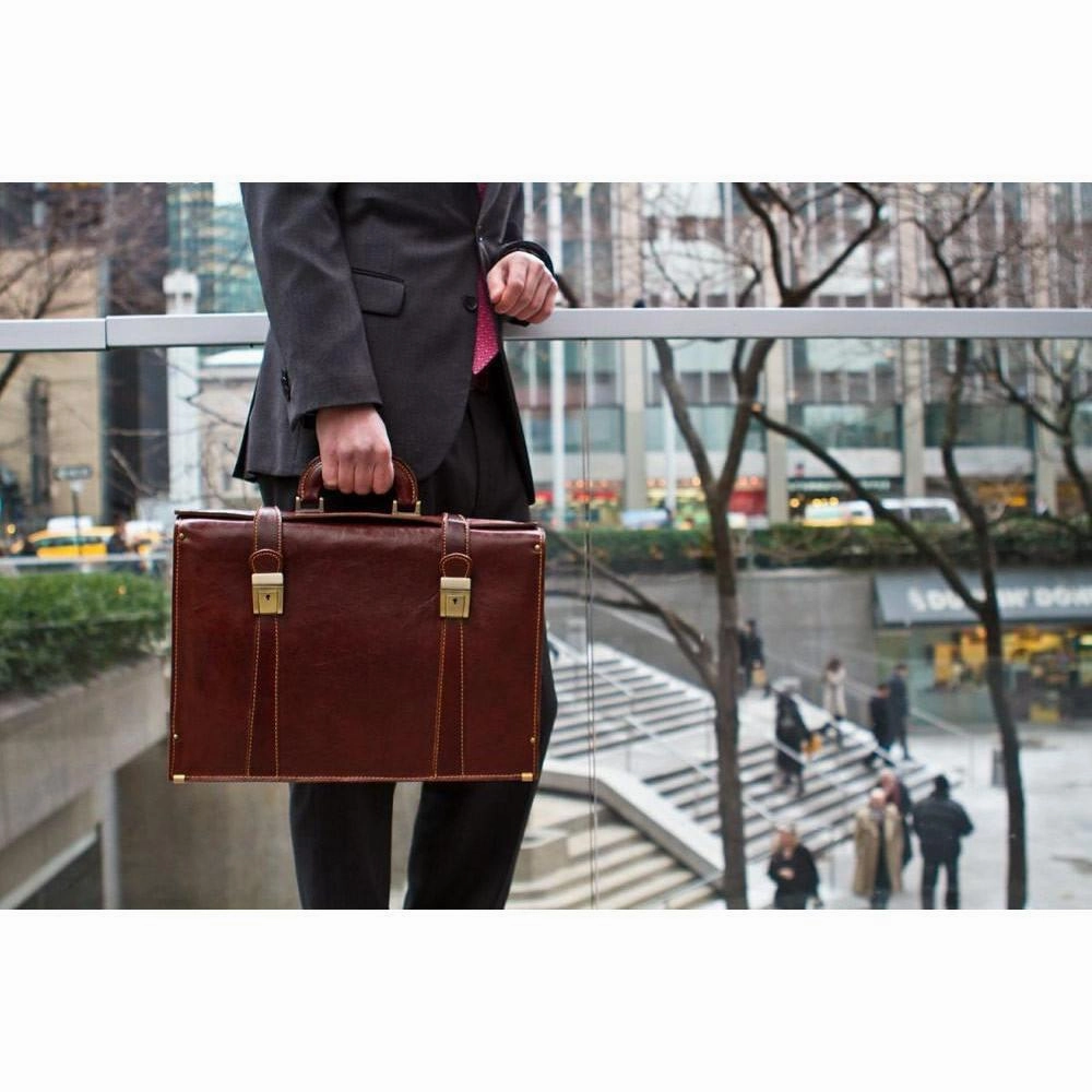 Floto Leather Trastevere Briefcase
