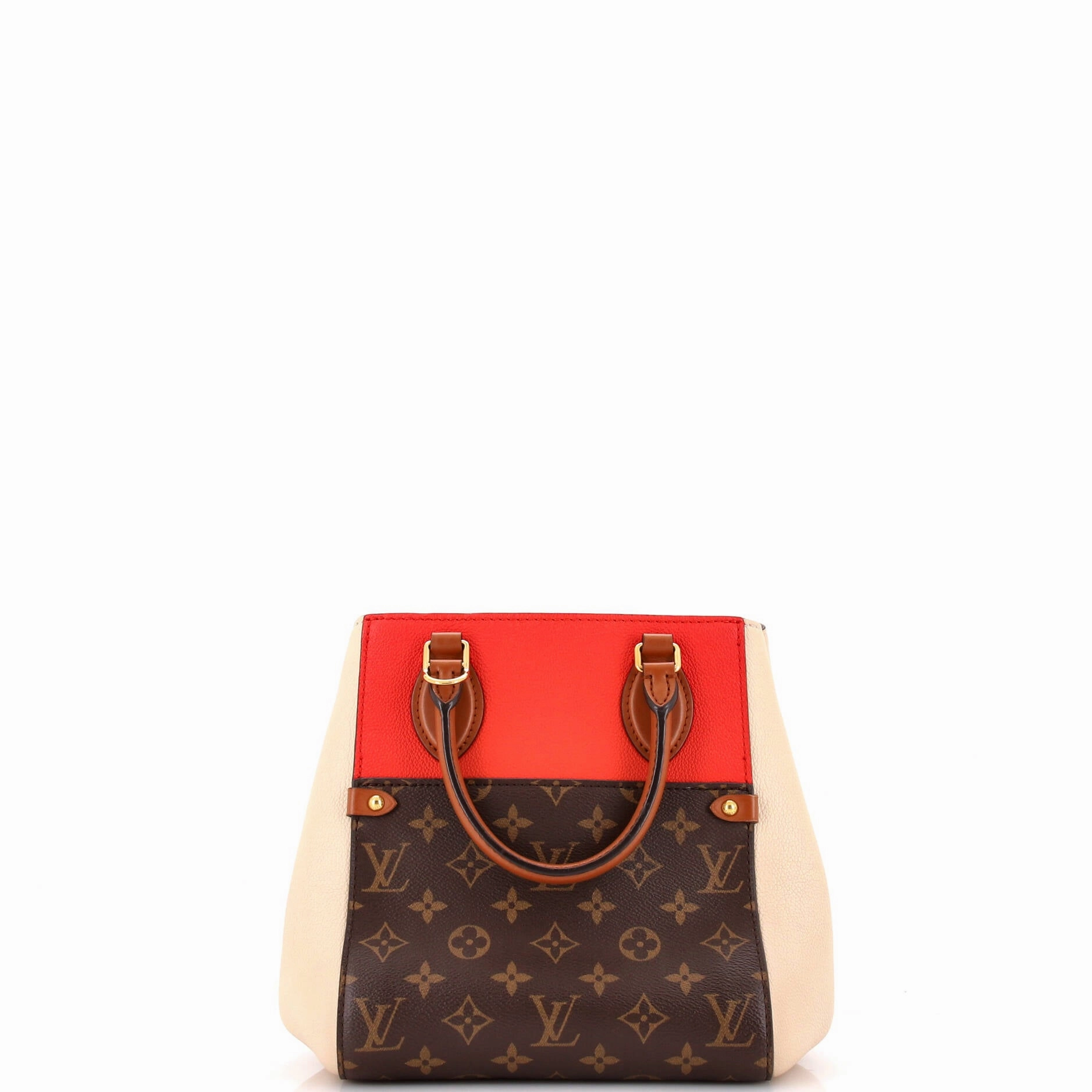 Fold Tote Monogram Canvas and Leather PM