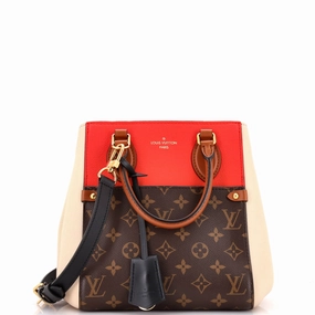 Fold Tote Monogram Canvas and Leather PM