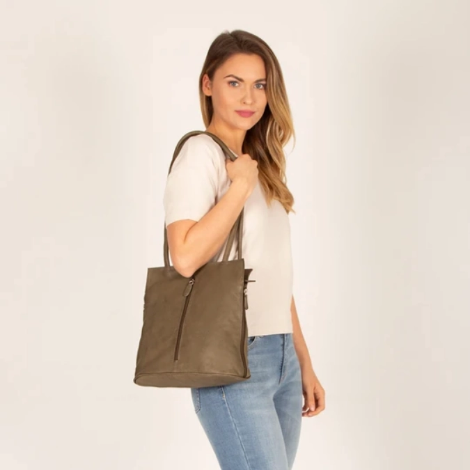 GABEE Ellie Leather 2 in 1 Convertible Shoulder Bag / Backpack