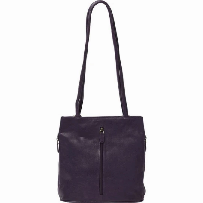 GABEE Ellie Leather 2 in 1 Convertible Shoulder Bag / Backpack