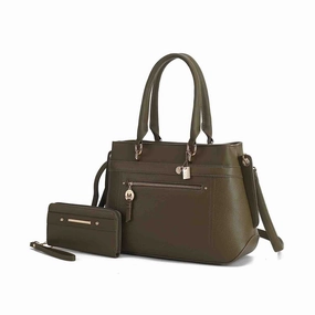Gardenia Tote Women's Bag with Wallet Vegan Leather by Mia K