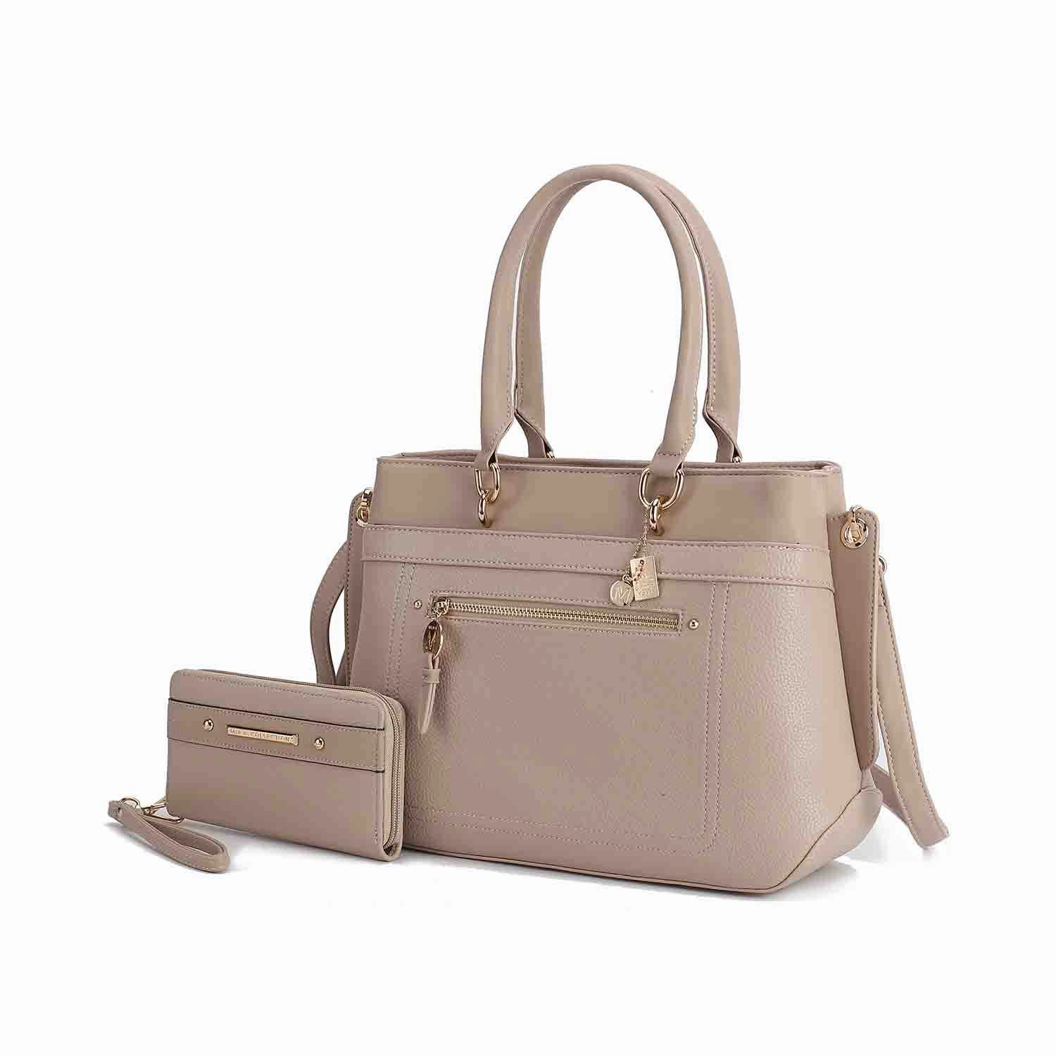 Gardenia Tote Women's Bag with Wallet Vegan Leather by Mia K