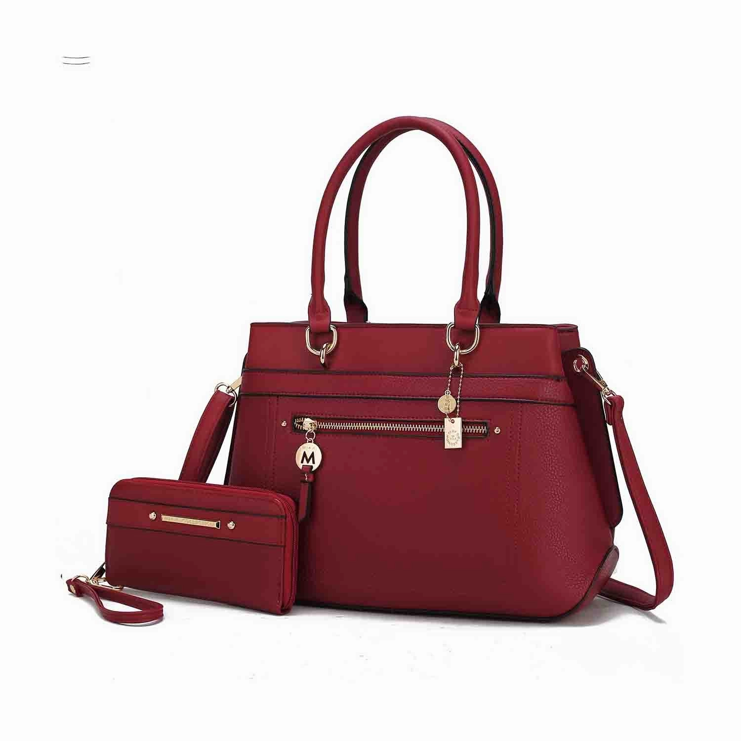 Gardenia Tote Women's Bag with Wallet Vegan Leather by Mia K