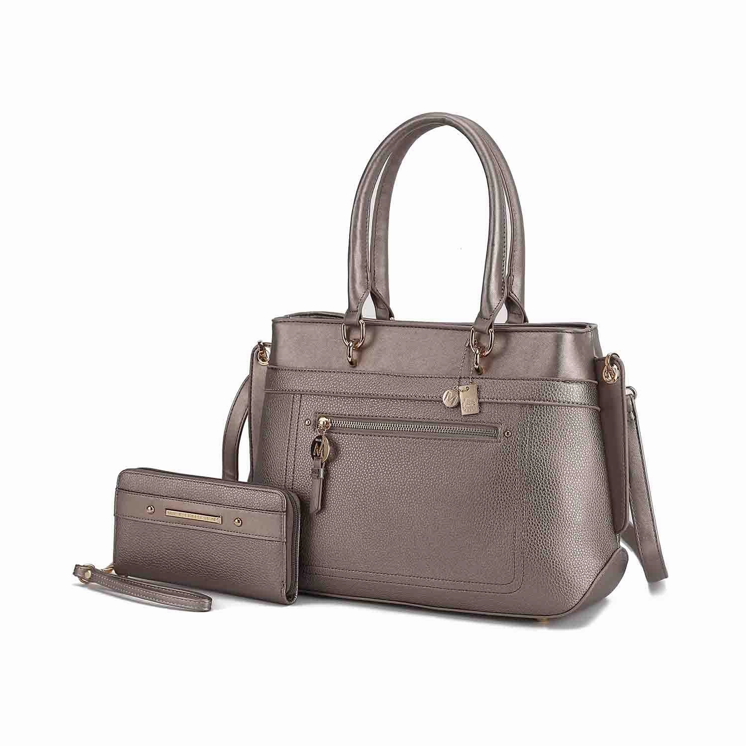 Gardenia Tote Women's Bag with Wallet Vegan Leather by Mia K